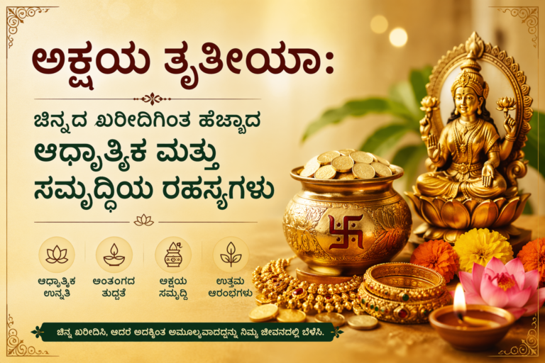 ಅಕ್ಷಯ ತೃತೀಯಾ: ಚಿನ್ನದ ಖರೀದಿಗಿಂತ ಹೆಚ್ಚಾದ ಆಧ್ಯಾತ್ಮಿಕ ಮತ್ತು ಸಮೃದ್ಧಿಯ ರಹಸ್ಯಗಳು