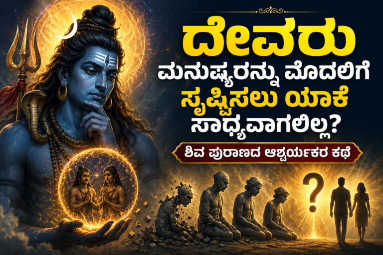ದೇವರು ಮನುಷ್ಯರನ್ನು ಮೊದಲಿಗೆ ಸೃಷ್ಟಿಸಲು ಯಾಕೆ ಸಾಧ್ಯವಾಗಲಿಲ್ಲ
