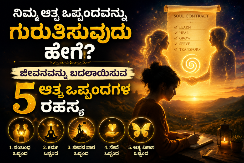 ನಿಮ್ಮ ಆತ್ಮ ಒಪ್ಪಂದವನ್ನು ಗುರುತಿಸುವುದು ಹೇಗೆ – ಜೀವನವನ್ನು ಬದಲಾಯಿಸುವ 5 ಆತ್ಮ ಒಪ್ಪಂದಗಳ ಆಧ್ಯಾತ್ಮಿಕ ಅರ್ಥ